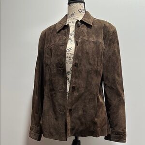 Kate Hill Brown Leather Jacket Classic Style